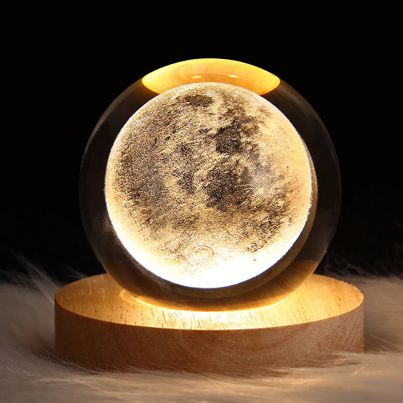 Starry sky and planets crystal ball night lamp 