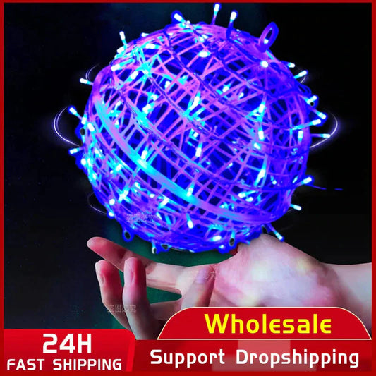 mini magic flying ball with LED lights with remote control