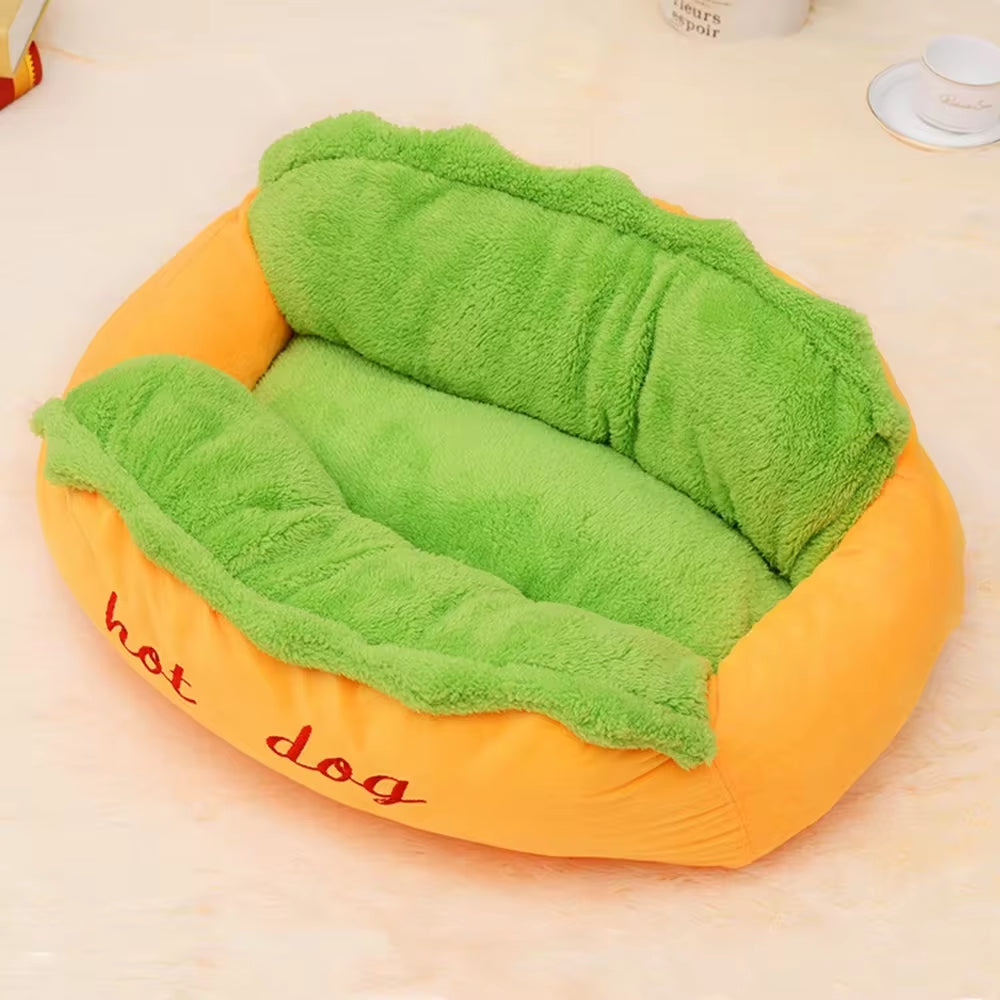 Pet bed hot dog house 