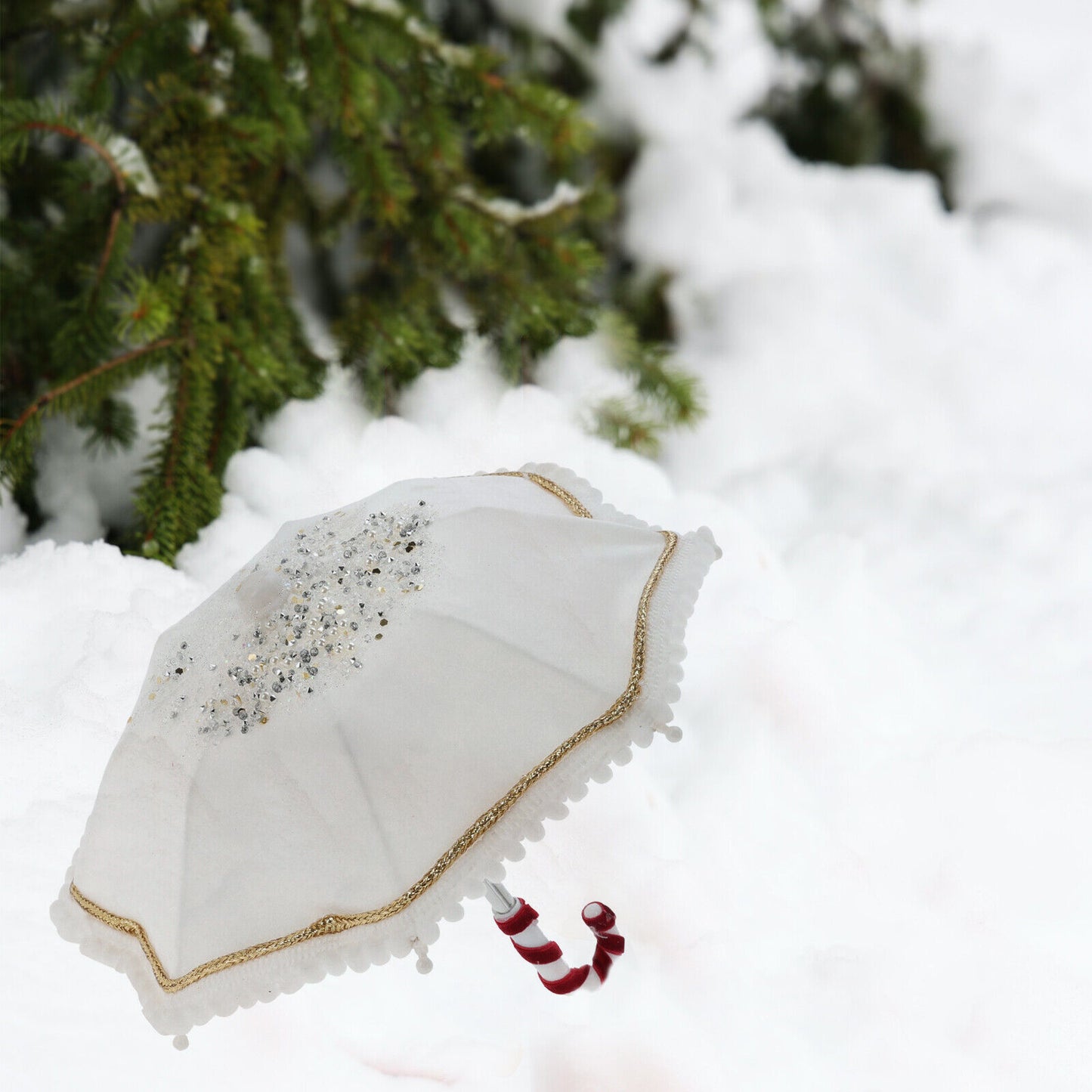 Christmas tree baubles umbrella hanging decorations mini ornament