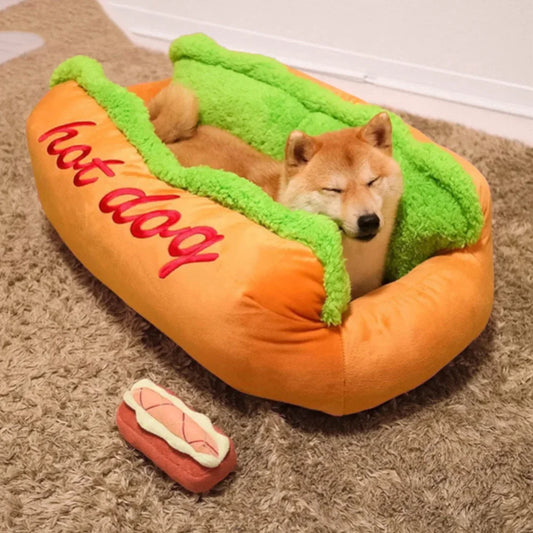 Pet bed hot dog house 