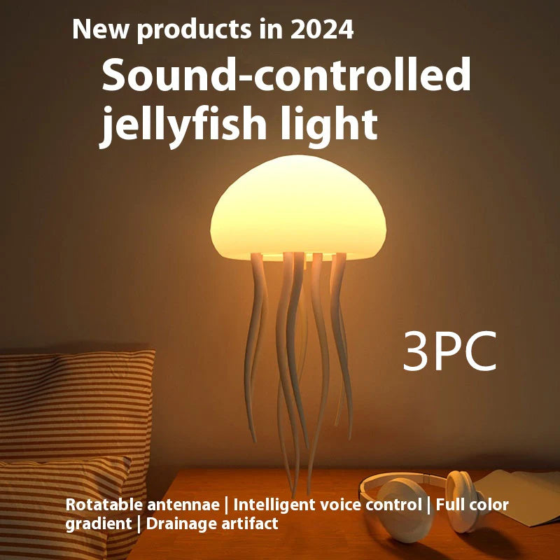 Jellyfish Mood Lamp LED Jellyfish Night Light Portable 