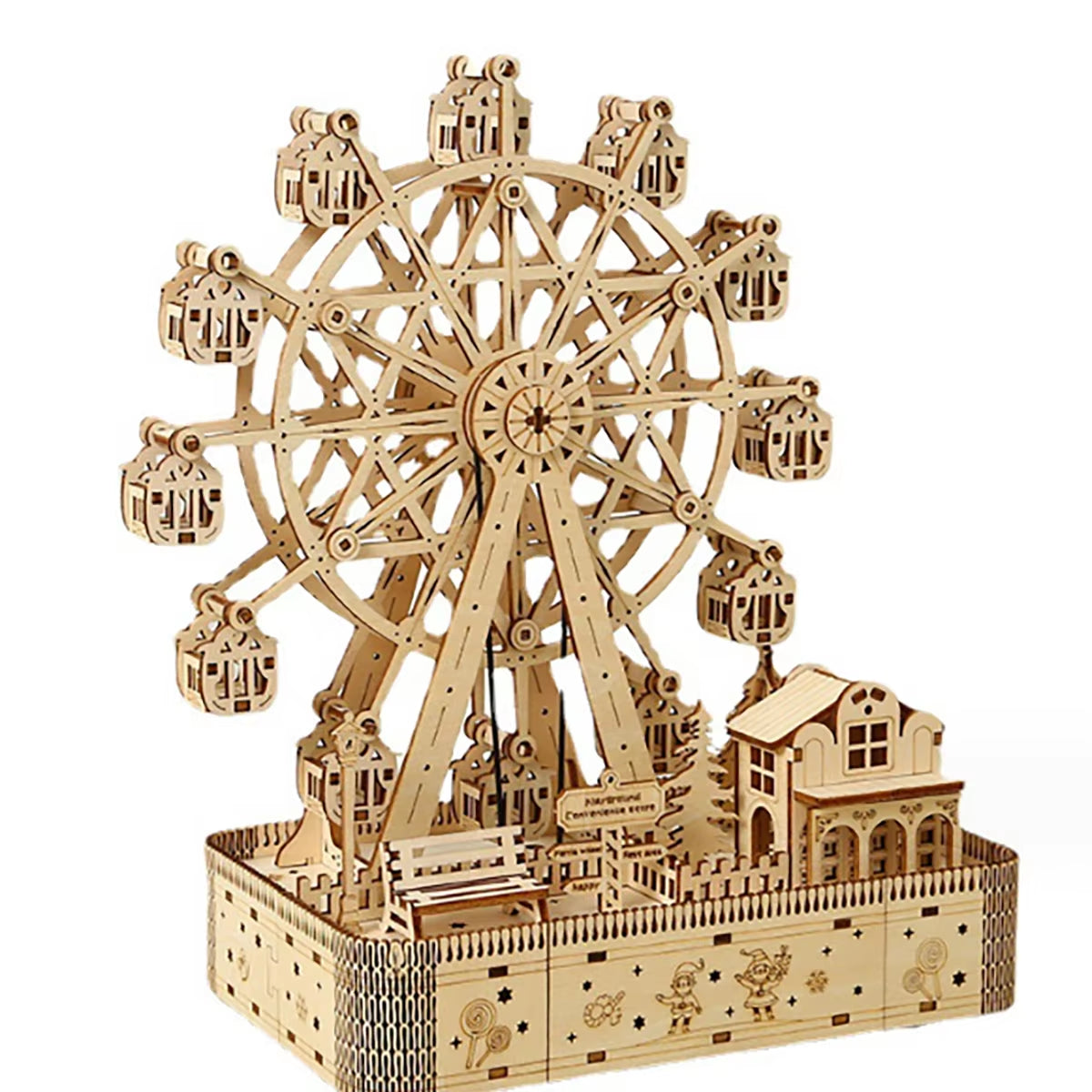 Ferris wheel DIY 3D wooden puzzle 