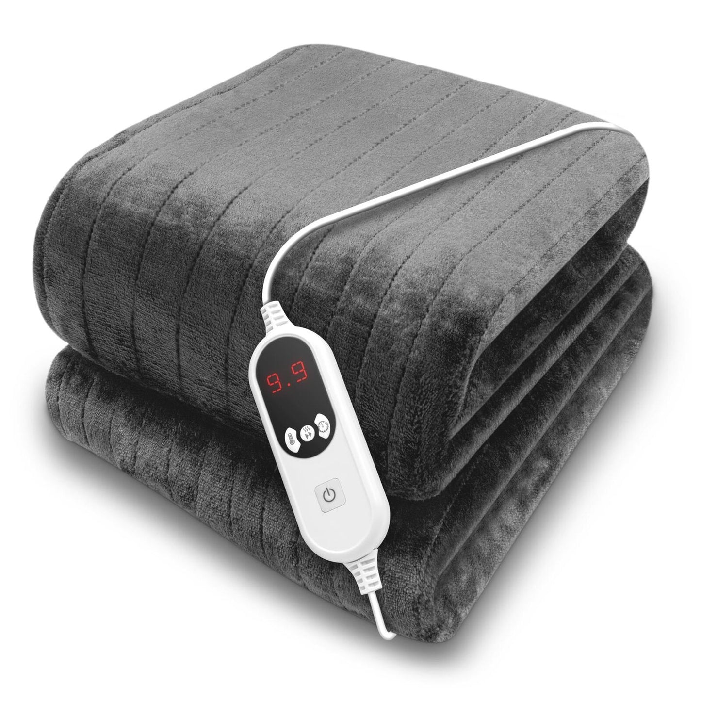 Electric Heated Blanket Throw 9 Heat Settings 160X120Cm 